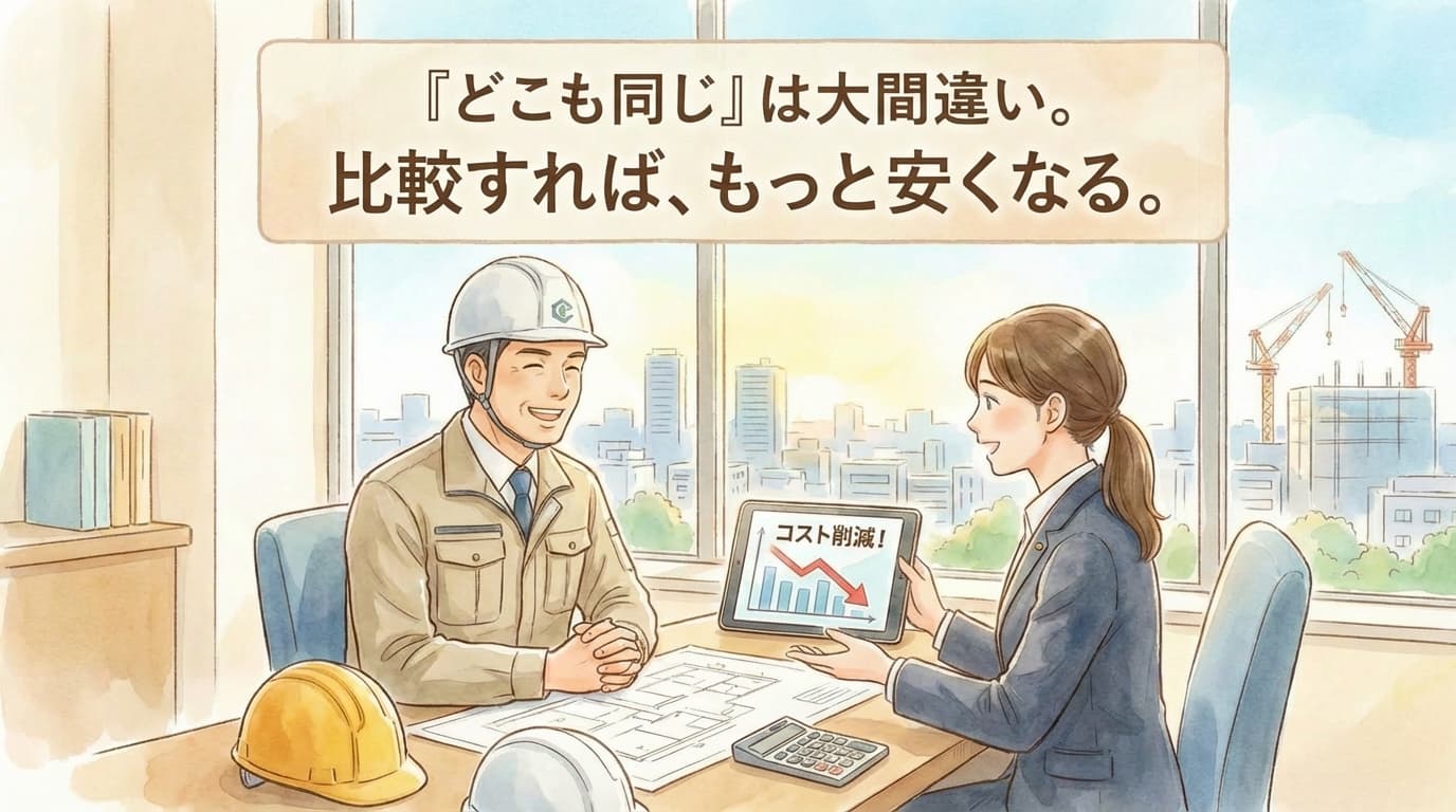 建設業向けサポートを表現したイメージ