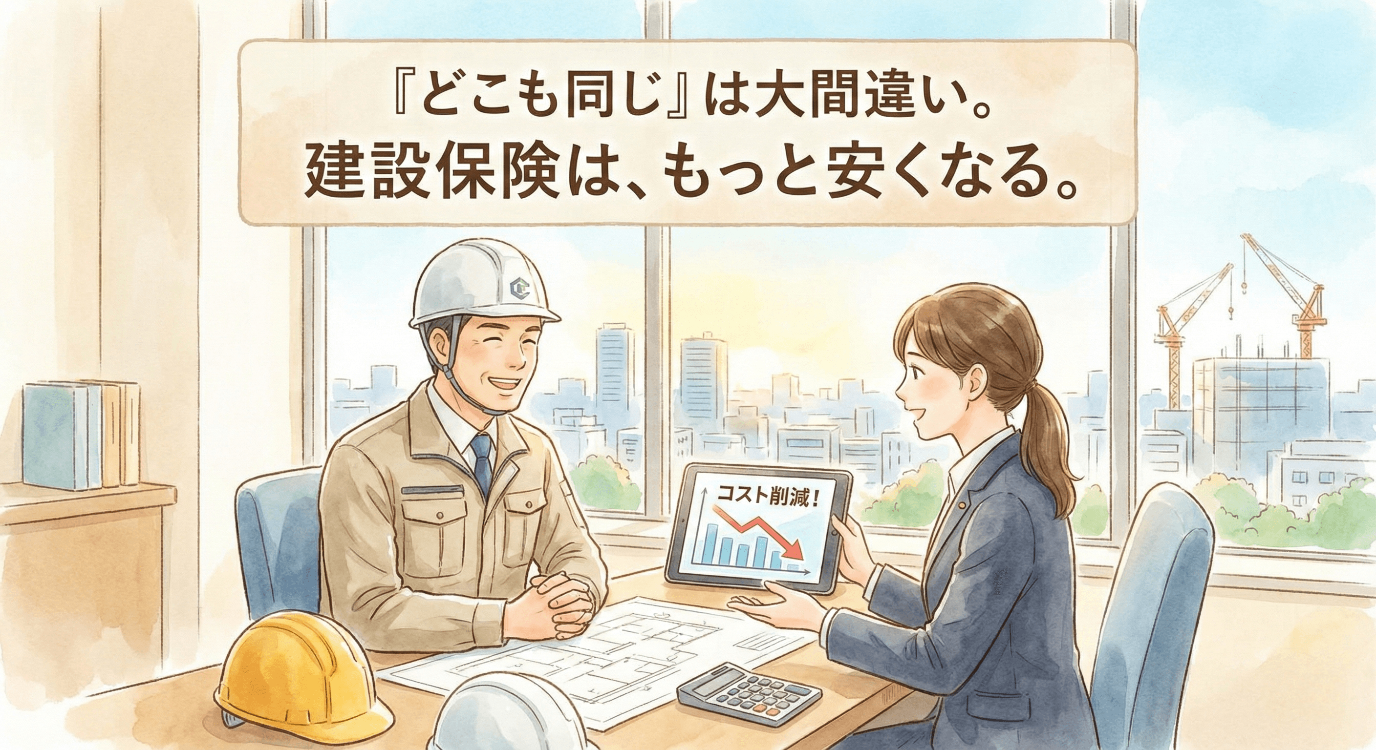 建設業向けサポートを表現したイメージ