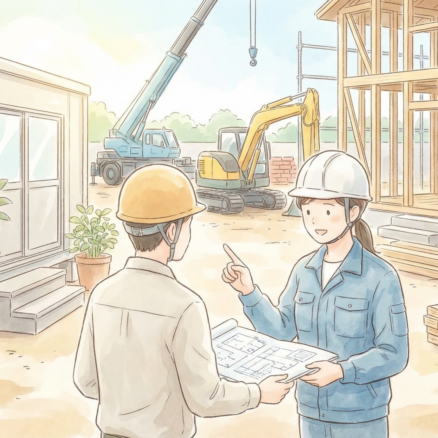 建設現場の作業員