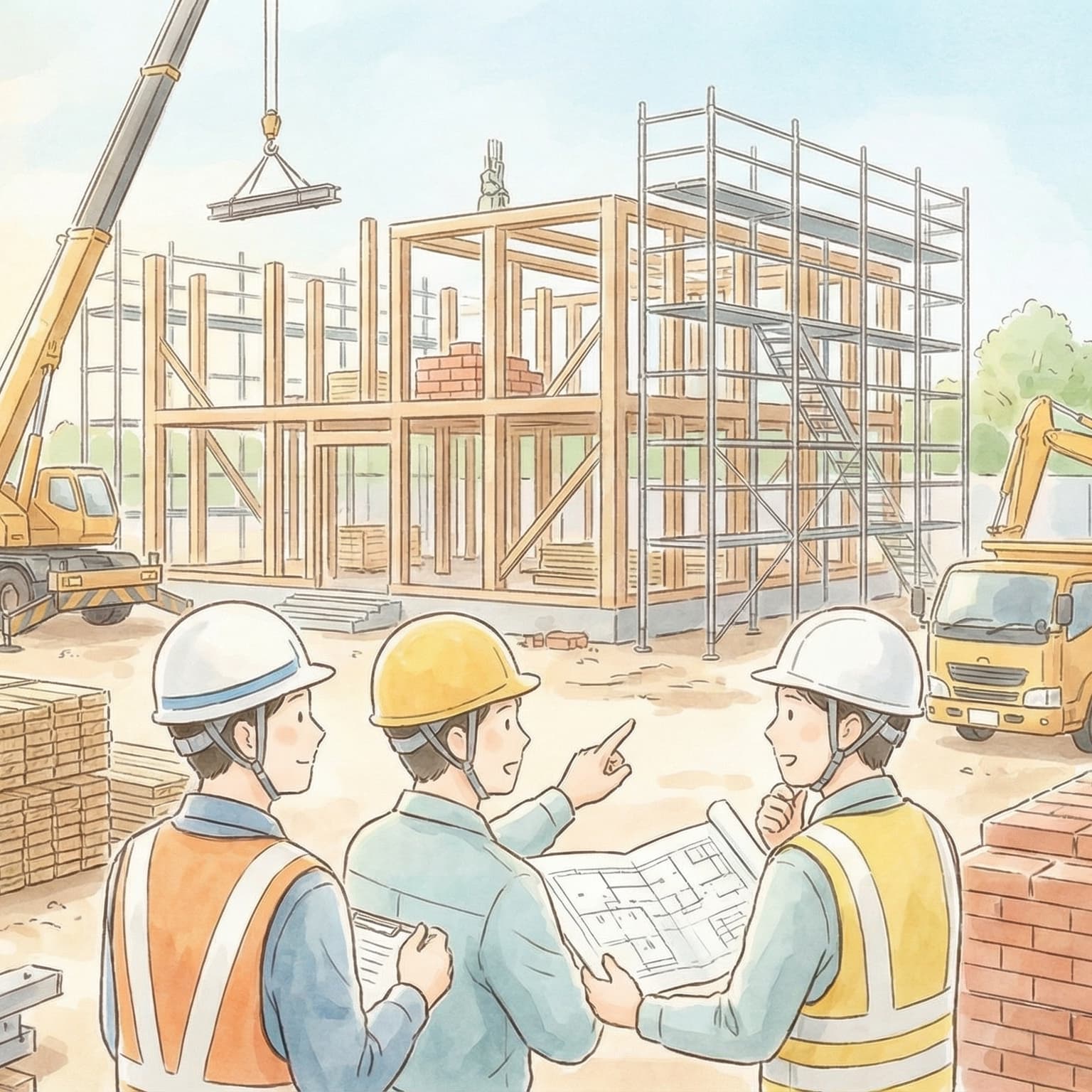 建設現場の作業員