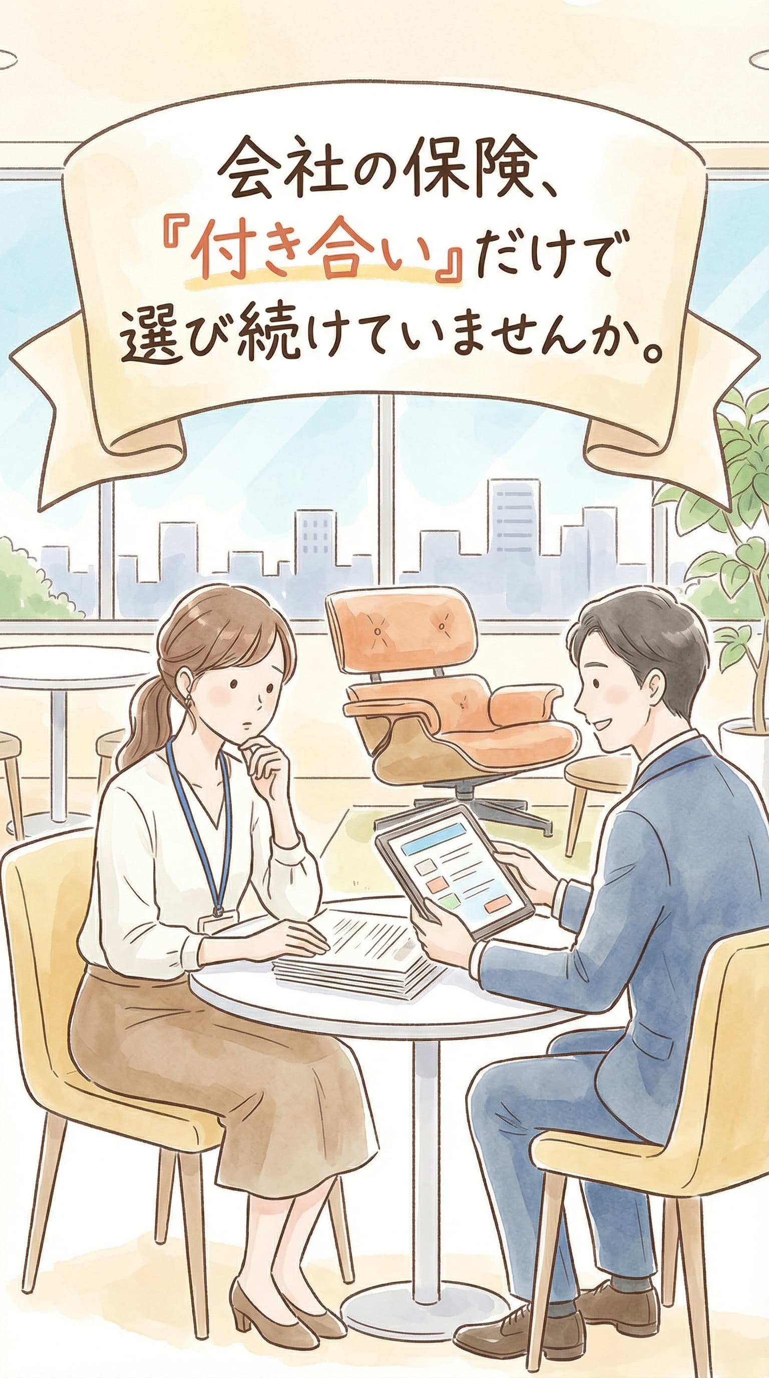 建設現場の保険手配を案内するキービジュアル