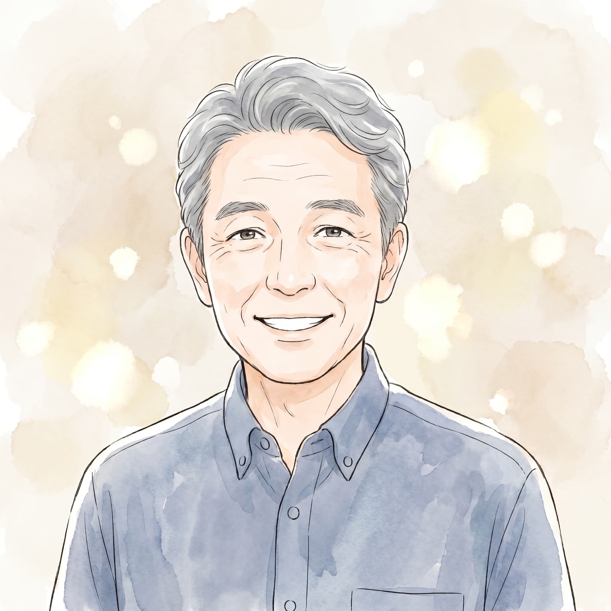 シニアの男性のイラスト