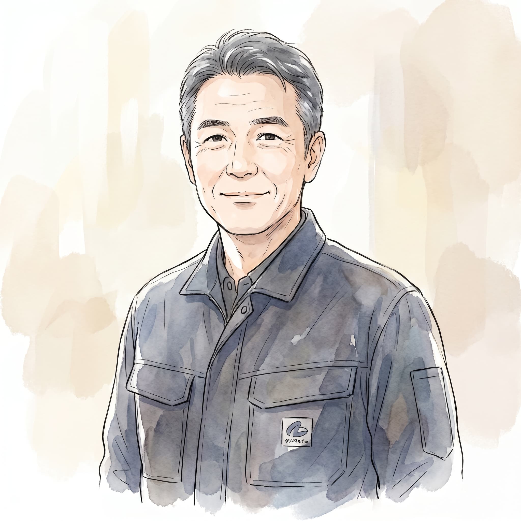ベテランの男性経営者のイラスト