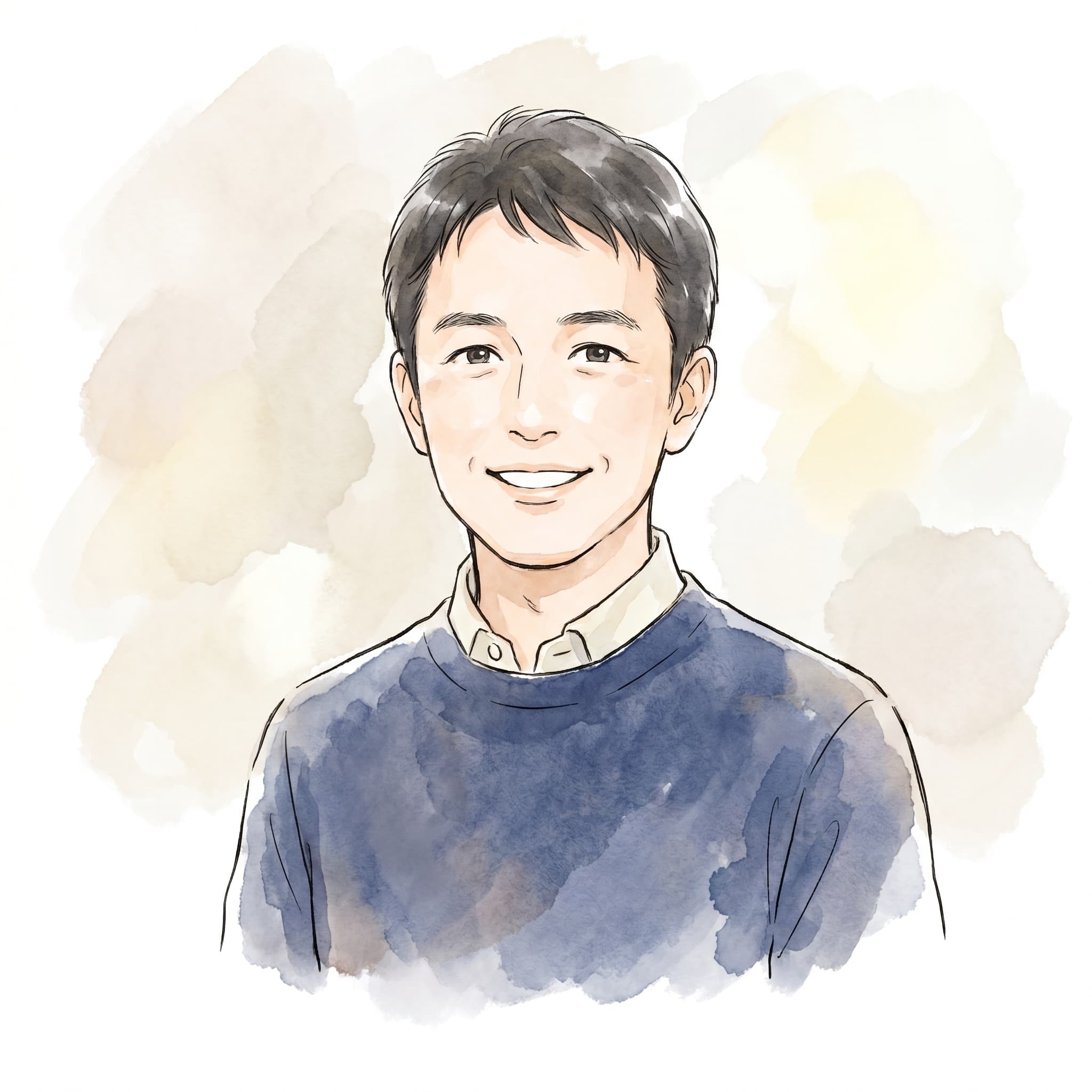 男性のお客様のイラスト